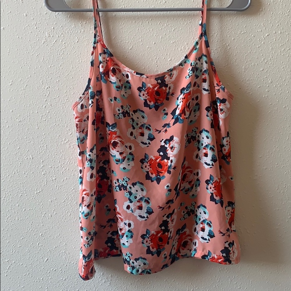 floral blouse tank top